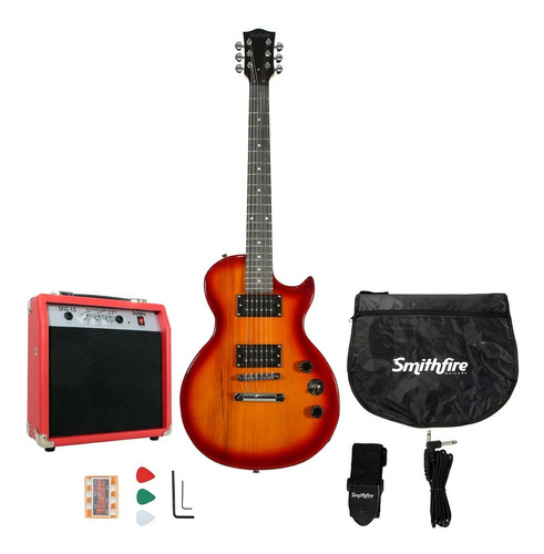 Smithfire Lp-100 Paquete Guitarra Eléctrica Cherry Les Paul 