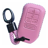 Pink Leather Case Protector Key Fob Cover Car Remote Holder 