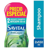 Shampoo Savital Anticaspa X2und - mL a $36