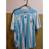 Camiseta De Argentina Y Dep.  Riestra Firmadas Por Maradona 