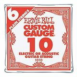 Cuerda De Guitarra Ernie Ball .010 6-pack.