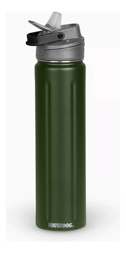 Botella Waterdog De Acero Inoxidable Acua 750ml Verde