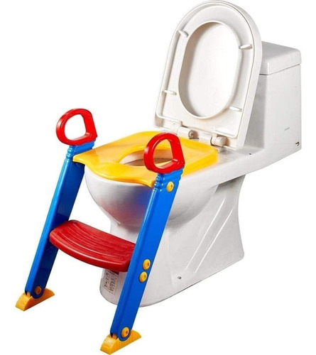 Troninho Infantil Com Escada Assento Redutor Vaso Sanitário