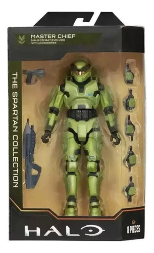 Halo Master Chief Combate Evolucionado Con Accesorios Figura