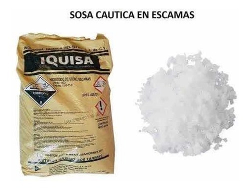 Sosa Caustica En Escamas Al 100%, 9 Kg +1 Kg De Regalo Nuevo