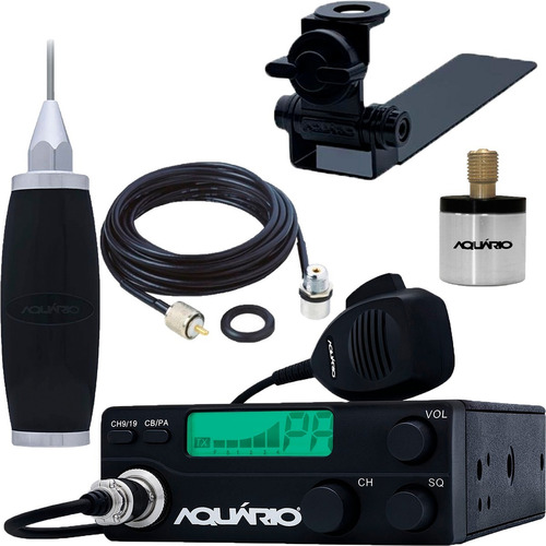 Rádio Px 40 Canais Rp40 Antena 1,4m Suporte Caminhonete Hilux S10 Ranger L200 Saveiro Strada Montana Cabo 5,5mts