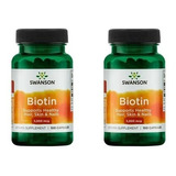 Biotina 5000mcg 100cap Pack 2x  Envio Gratis