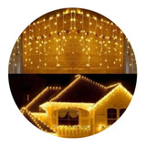 Juego Luces Navidad Cascada 800 Led 18 Mts Blanco Calido