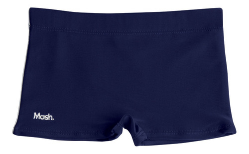 Sunga Infantil Modelo Boxer Cores Lisa Praia Piscina Mash