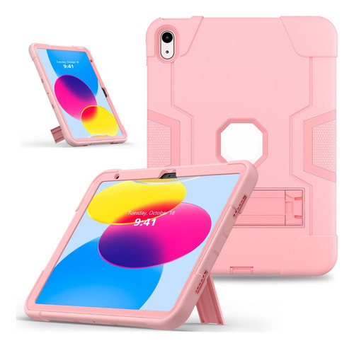 Funda Para iPad 10th 10a Gen 10.9 2022 Uso Rudo Base Nude