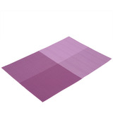 Tapete De Comedor Rectangular Morado, 4 Piezas, Para Mesa A