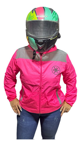 Chaqueta Rompevientos Reflectiva Para Moto O Bici Unisex