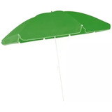 Parasol Sombrilla De Playa Jardín Exteriores Portátil 2.10m Color Verde