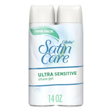 Gillette Satin Care Shave Gel, Ultra Sensitive, Gel Para Af.