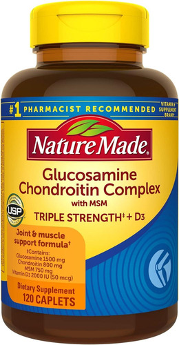 Complejo De Glucosamina Con Condroitina Y Msm 120 Tabletas