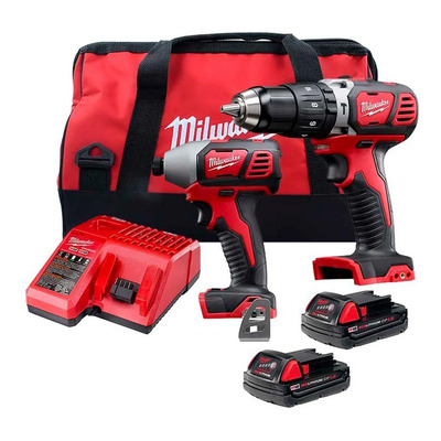 Combo Rotomartillo Y Llave De Impacto M18 Milwaukee 269722ct Color Rojo | Meses sin interés