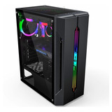 Chasis Gamer Atx Tira Rgb, Tapa Lateral En Acrílico, Gear