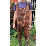 Wader De Neoprene Waterdog Con Botas - Camuflado - Usado