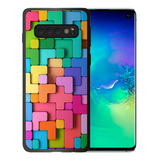 Funda Samsung Galaxy S10 Plus Tetris De Colores Tpu/pm 