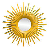 Espejo Colgante De Estilo Retro Para El Oro En Forma De Sol