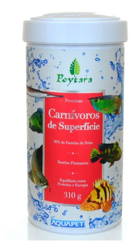 Racao Carnivoro De Superficie 310g + Ciclideos Onivoros 385g