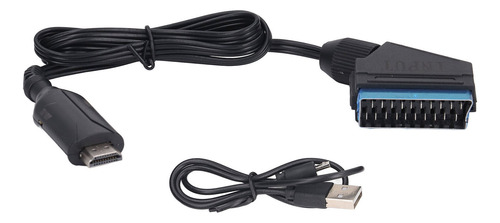 Cable Adaptador Scart A Hd Y Convertidor De Interfaz Multime