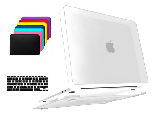 Kit Capa Case Para Macbook Pro 16 A2991 M3 + Bag + Película