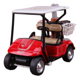 Carrito De Golf  Color Rojo (juguete) Para Decoración 