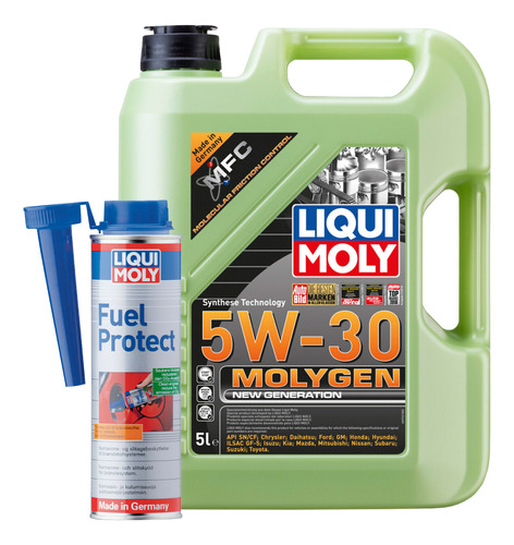 Kit Aceite 5w30 Molygen Fuel Protect Liqui Moly + Obsequio