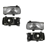 Par Faros Jetta A3 1993-1994-1995 F/crom Rayado Vidrio Opt