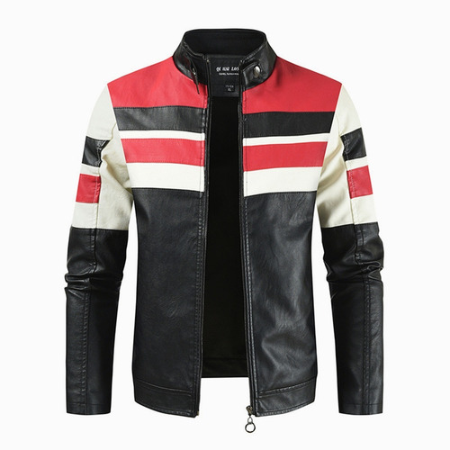 Chamarra Slim Fit Moderna Estilo Biker Chamarras Hombres 