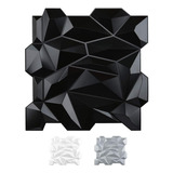 Panel De Pvc Para Paredes Interiores Art3d Diamond Negro 12u