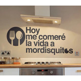 Vinilo Decorativo Personalizado Frases Cocina 100x60cm