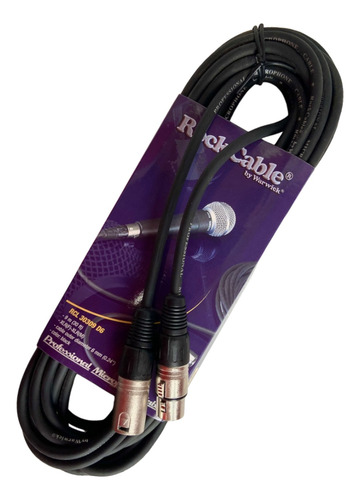 Cable Xlr Macho A Xlr Hembra 9mt Micrófono Balanceado