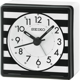 Reloj Despertador Seiko Qhe141k Negro Gtia 1 Año Ag Oficial