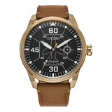 Reloj Citizen Eco-drive Avion Sport Casual Aw1733-09e Hombre