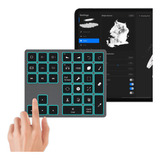 Doohoeek Teclado Bluetooth Retroiluminado Para iPad Procreat