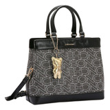 Bolsa Feminina Mão Chenson Cg84179 Digital Monograma Cor Preto