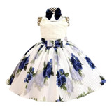 Vestido Infantil Juvenil Floral Luxo Jardim Encantado 4/18