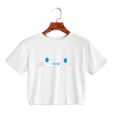 Crop Top Niña - Cinnamoroll Cara - Sanrio Japon Kawaii