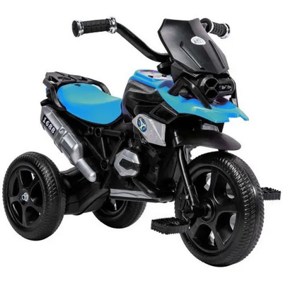 Triciclo Para Niños Con Diseño De Moto Y Luz Frontal Color Azul | Meses sin interés