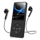 Reproductor Mp3 Agptek A02s, 16 Gb, Con Radio Fm, Negro