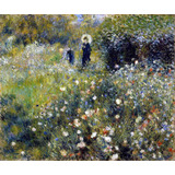 Lienzo Canvas Auguste Renoir Mujer Sombrilla Jardín 50x60