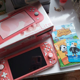 Nintendo Switch Lite + Animal Crossing + 2 Amiibo Cards