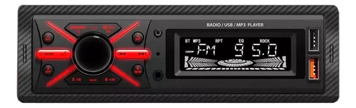 Reproductor Radio 1 Din Bluetooth + Fm + 2 Usb Control Remot
