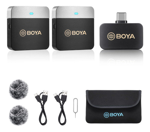 Boya By-m1v4 Micrófono Solapa Inalámbrico Para Android
