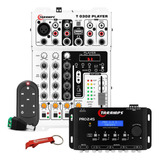 Mesa Taramps T 0302 Player Efeito Bt Controle Fone + Pro2.4s