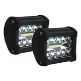 Par Faros 20 Led Dually Bicolor Estrobo/fijo Spot Auxiliar 