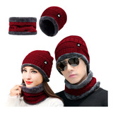 Gorro Bufanda Conjunto Para Frio Invierno Unisex Tejido Lana