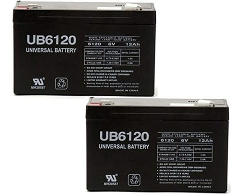 Upg - D5736 Ub6120 - 6 V, 12 Ah, 6 V - Pack De 2 Pilas - Ub6
